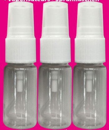 Spray flasker plast 3stk x 10ml 
